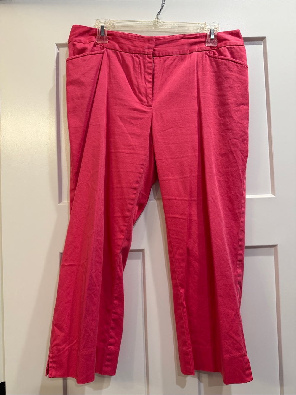 Women's Karen Kane Hot Pink Cropped Capri Pants Size 10